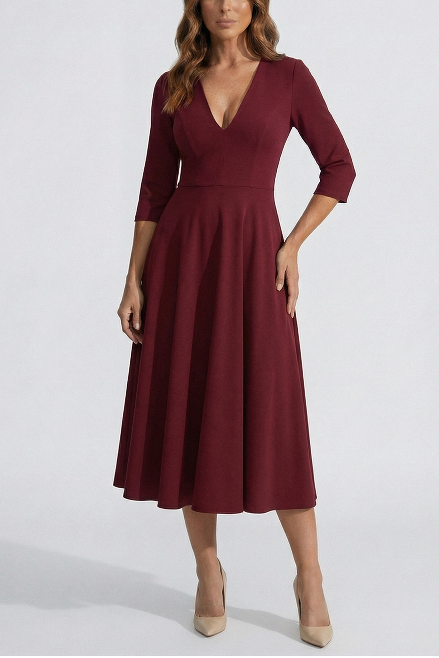 The Chiara | Vestido burdeos Lorenza Selection