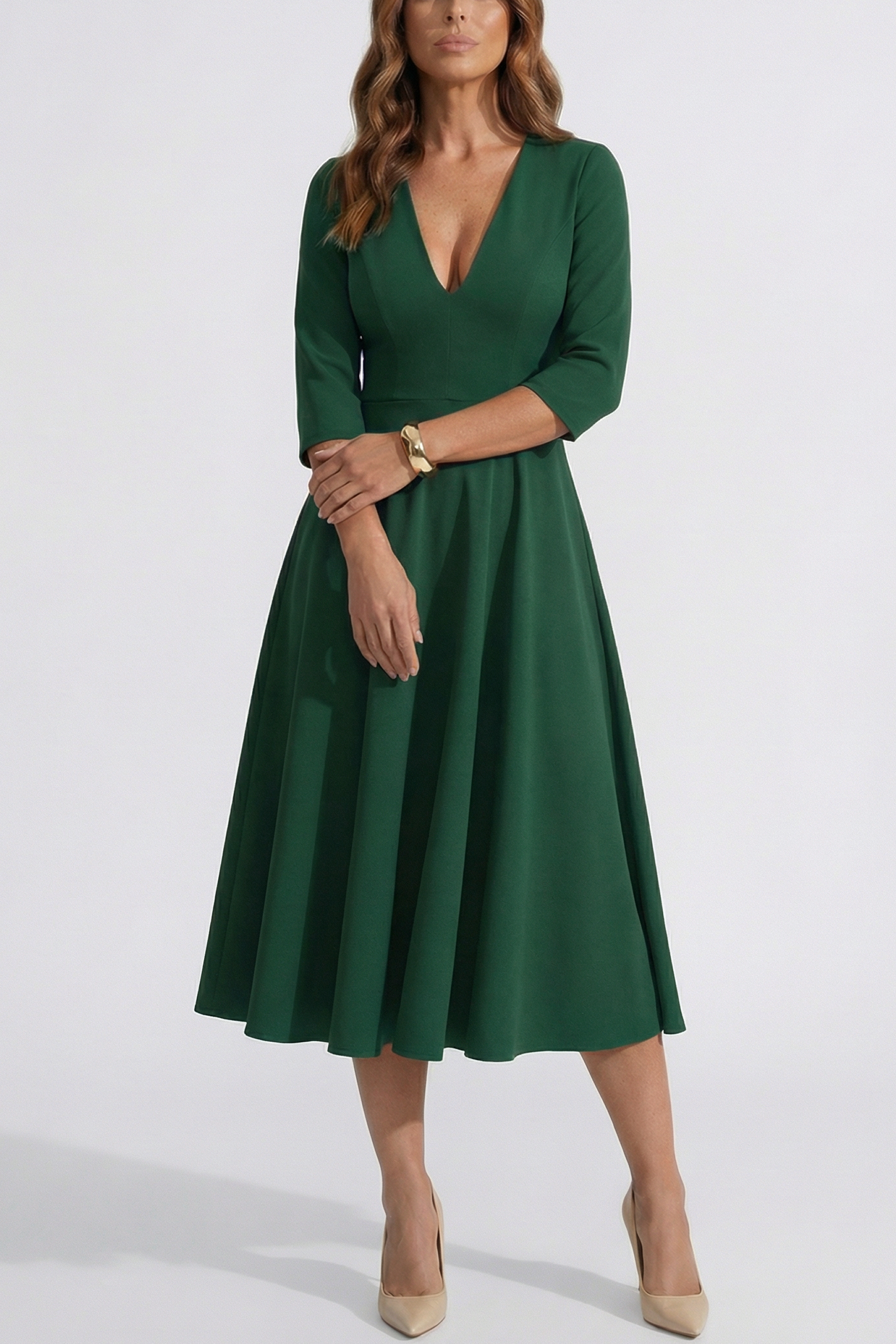 The Chiara | Vestido verde esmeralda Lorenza Selection