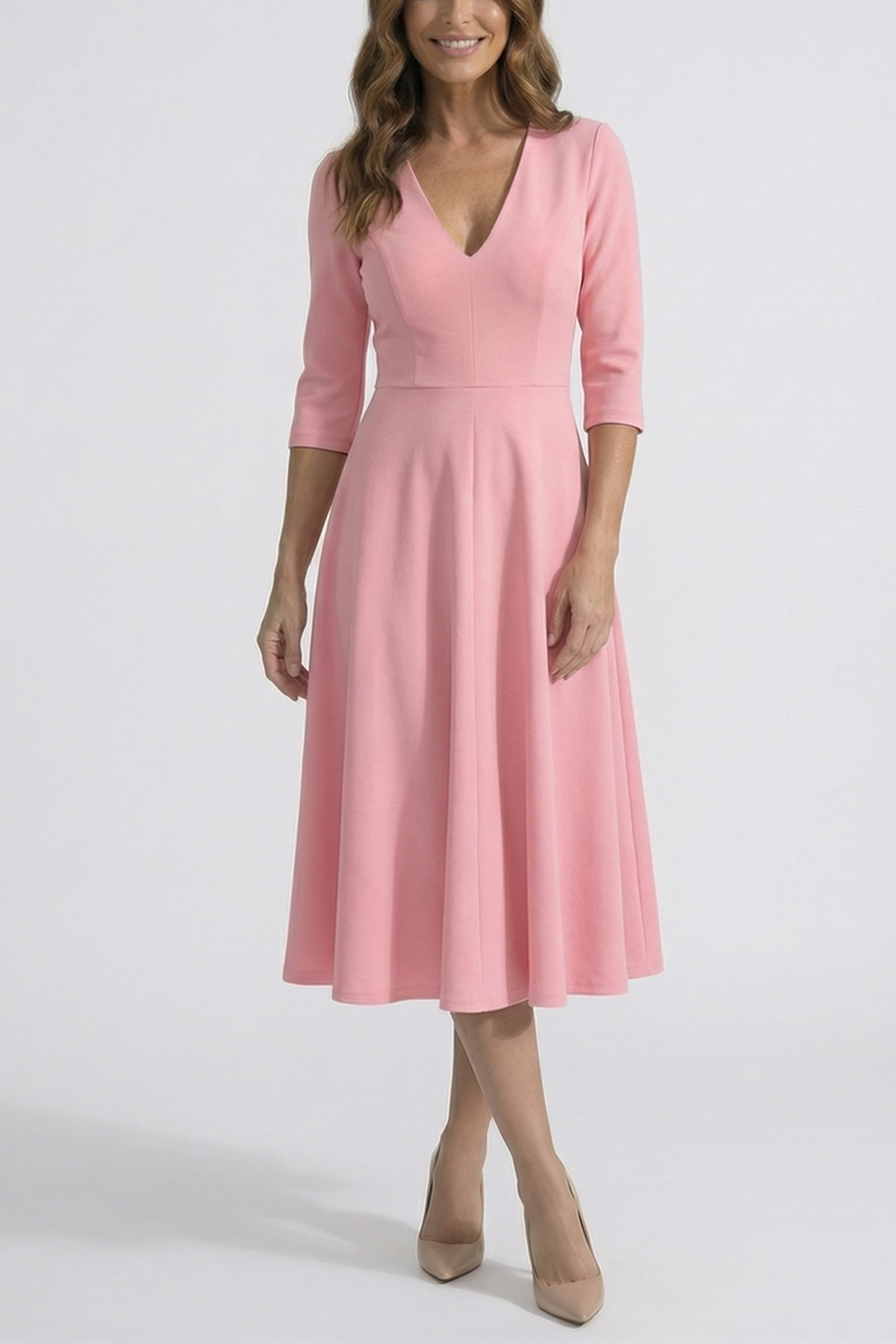 The Chiara | Vestido rosa palo Lorenza Selection